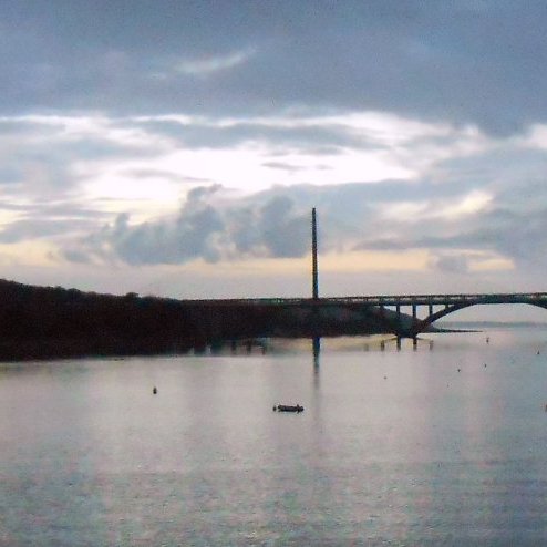 Le pont de l'Iroise, à Plougastel.
